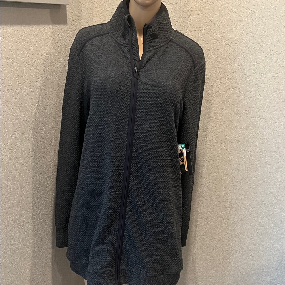 NWT AVIA ottoman tunic grey Full-Zip Jacket